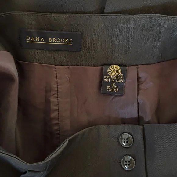 Vintage Dana Brooke Button Front Gazette Skirt - Picture 5 of 5